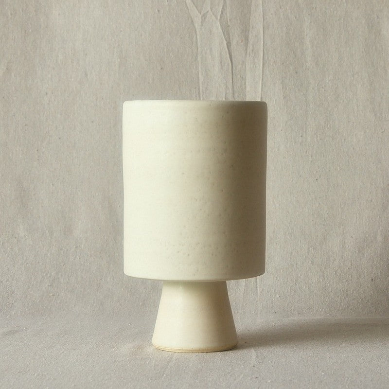 warner walcott footed cylinder vase