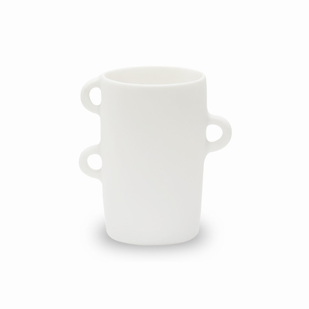resin loopy vase medium, white