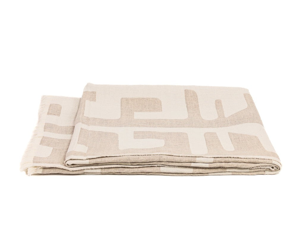 waters cream throw