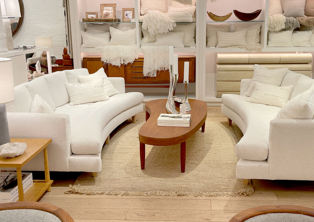 around the vintage coffee table