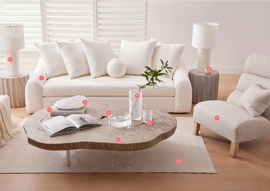 our laguna sofa with channel chair