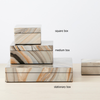 marbleized lacquer pencil box