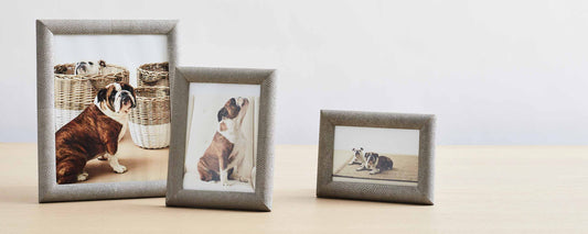 faux shagreen sand picture frame
