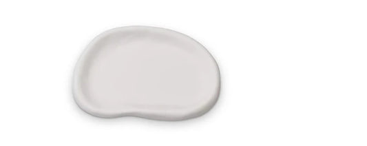 resin amoeba bowl extra large, white