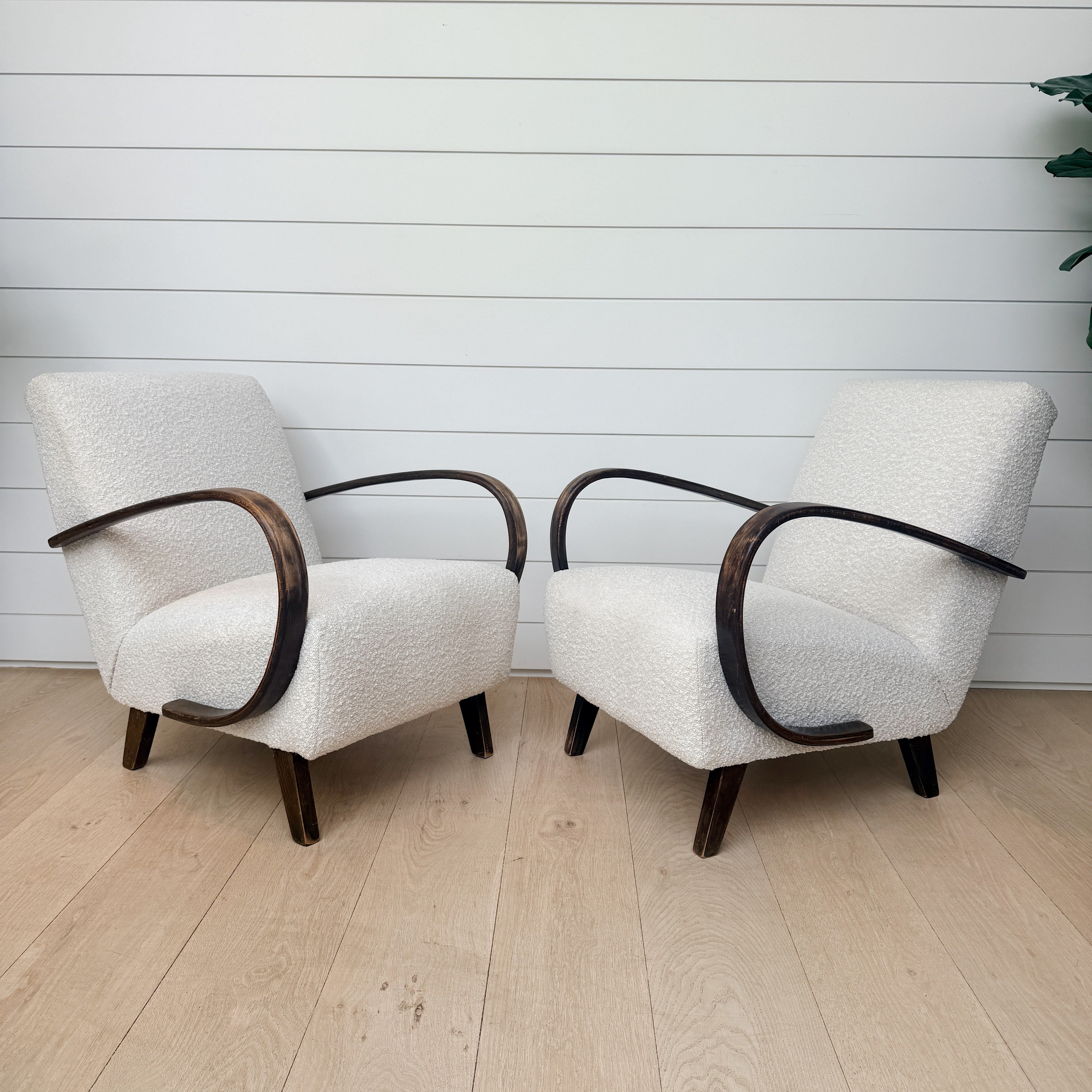 vintage pair of bentwood armchairs