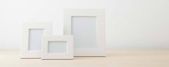 white lacquer picture frame, 8x10