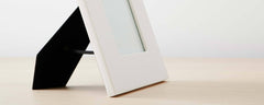 white lacquer picture frame, 8x10