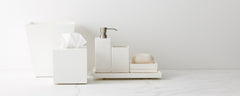 white lacquer soap dish