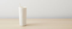 resin pitcher with stirrer - white