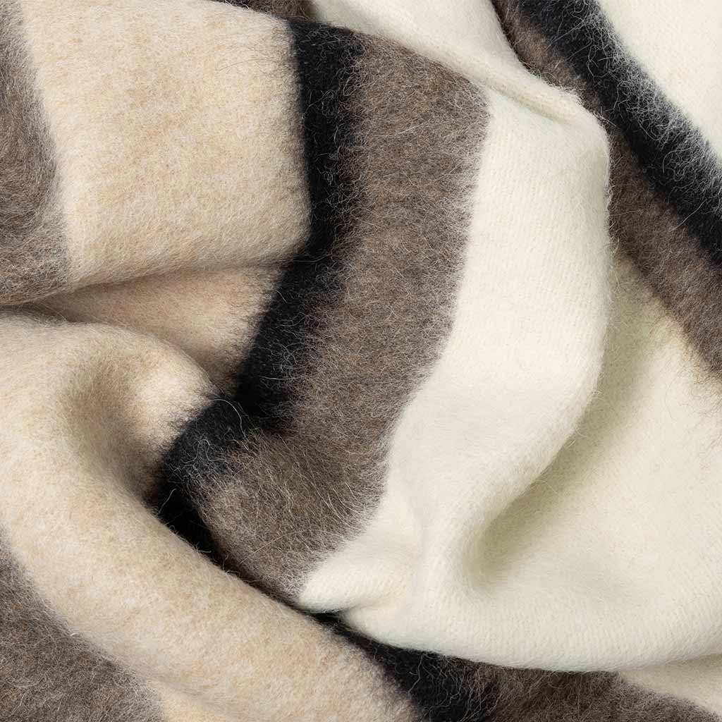 alpaca stripe throw