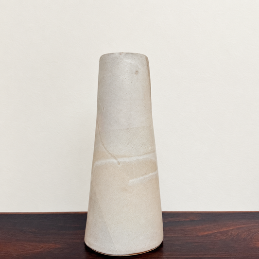 cone stone vase, tall