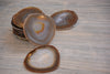 agate thin slice - natural
