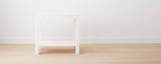 the lacquer parsons wide end table