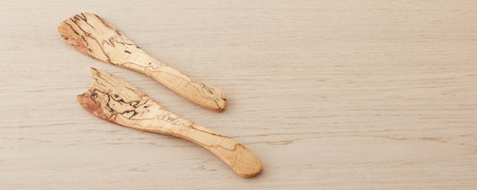 spalted wood salad servers