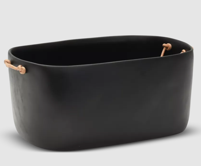 resin champagne bucket large, black