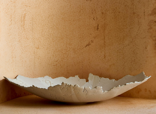 warner walcott live edge bowl in ice