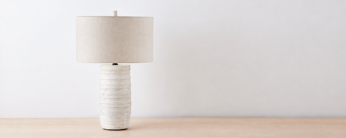 rockport white table lamp