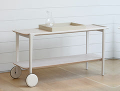 the amagansett bleached bar cart/console