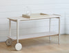 the amagansett bleached bar cart/console