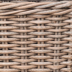 faux wicker square baskets, set of 2