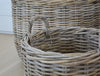 grey round basket collection