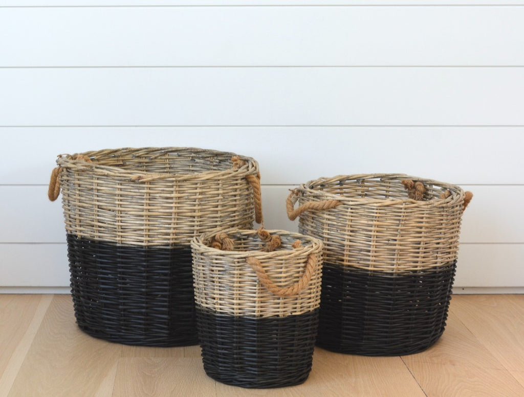 black dipped basket collection at homenature stores