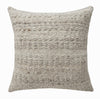 linen and wool beige pillow