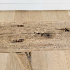 vintage farmhouse bench