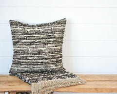 nubby throw, black