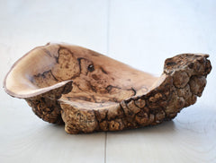 carved hickory burl bowl