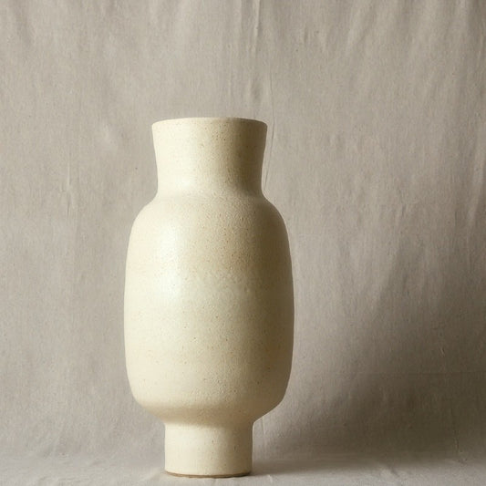 warner walcott footed barrel vase