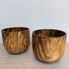 marbleized mango wood bowl