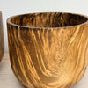 marbleized mango wood bowl