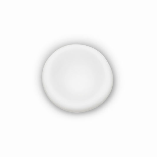 resin amoeba bowl small, white
