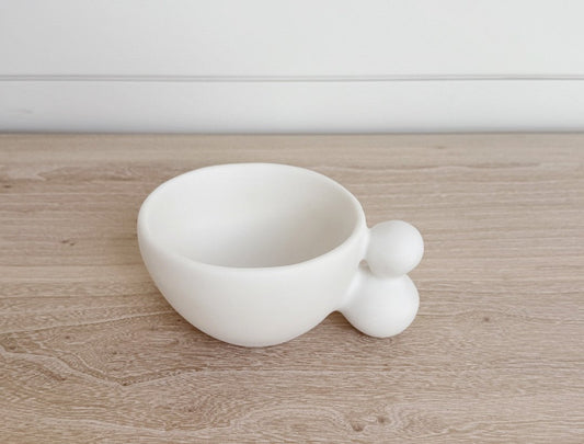 bubble platter white