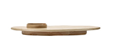 ash wood platter and bowl set