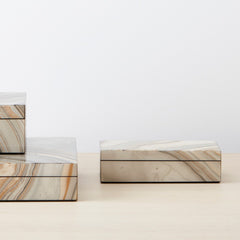 marbleized lacquer pencil box