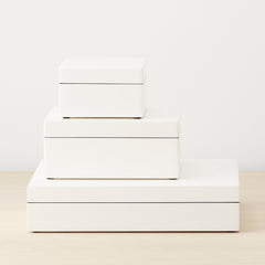 white lacquer medium box