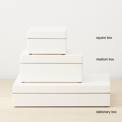 white lacquer medium box