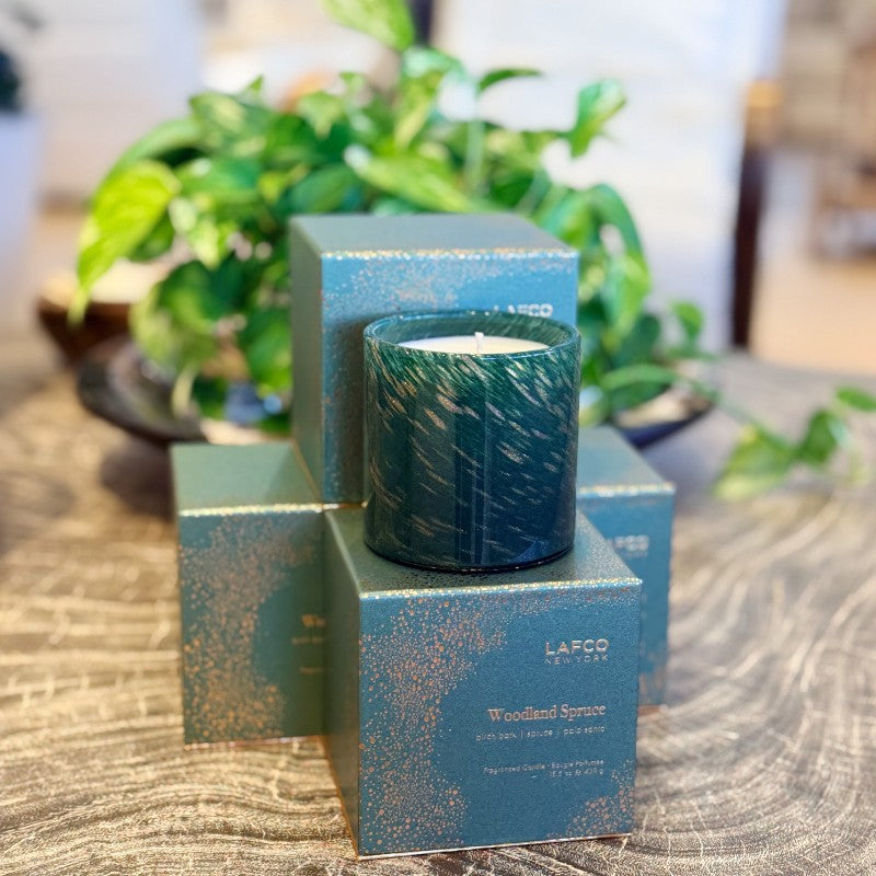 woodland spruce christmas candle