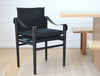 the montauk dining chair in black