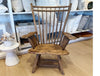 vintage oversized rustic chair