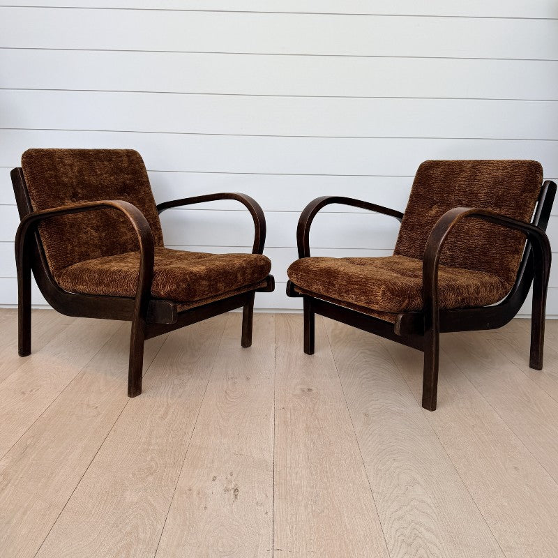vintage pair of midcentury armchairs