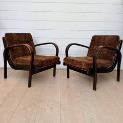 vintage pair of midcentury armchairs
