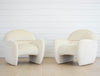 vintage pair of preview marshmallow lounge chairs
