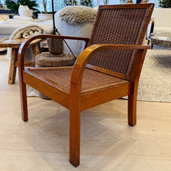 vintage wicker chair