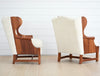 vintage pair of wingback chairs