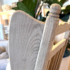 vintage pair of spindle-back oak armchairs