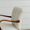 vintage pair of small french armchairs