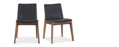 the whalebone black and walnut dining chair